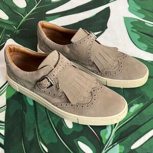 Frye gray suede loafer look casual shoe